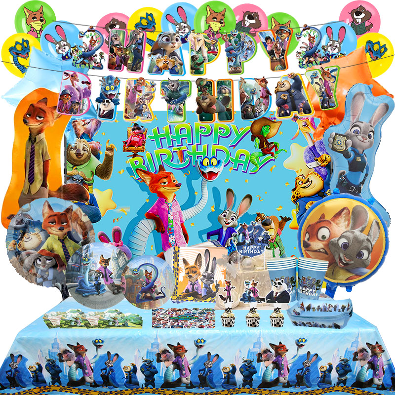 Zootopia Party Games - Decoração de Festa de Aniversário Zootopia,