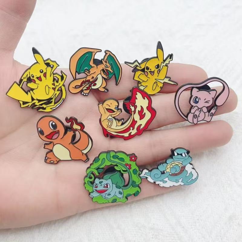 Party Games Event - 8 peças de broche de liga