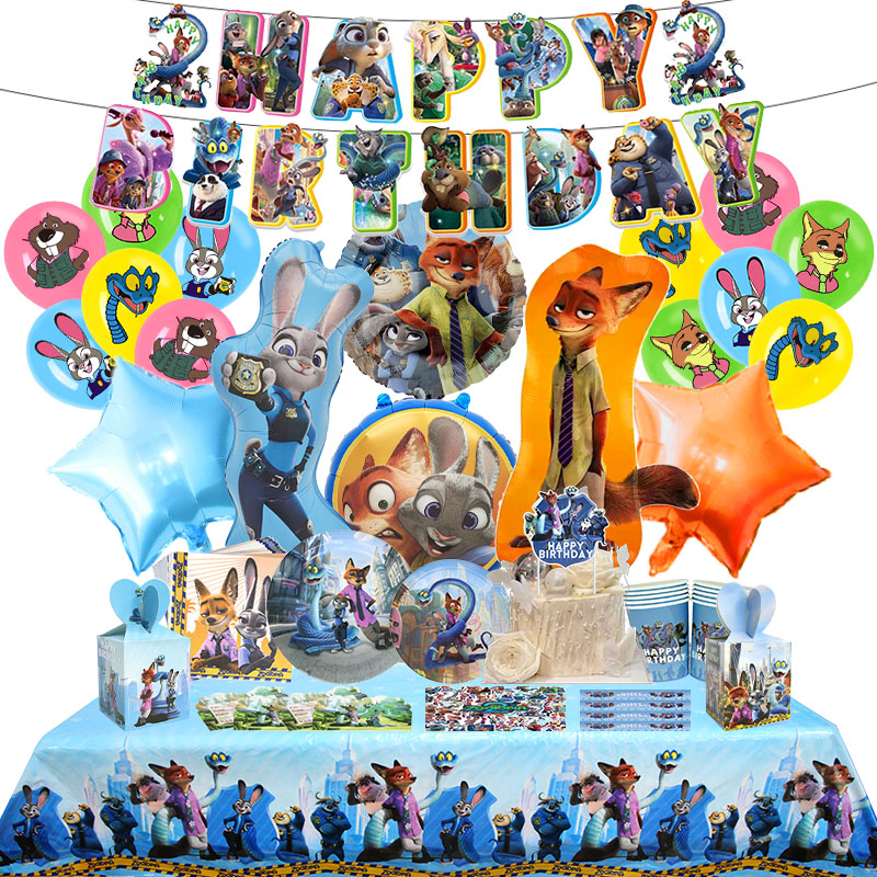Zootopia Party Games - Decoração de festa de aniversário Zootopia