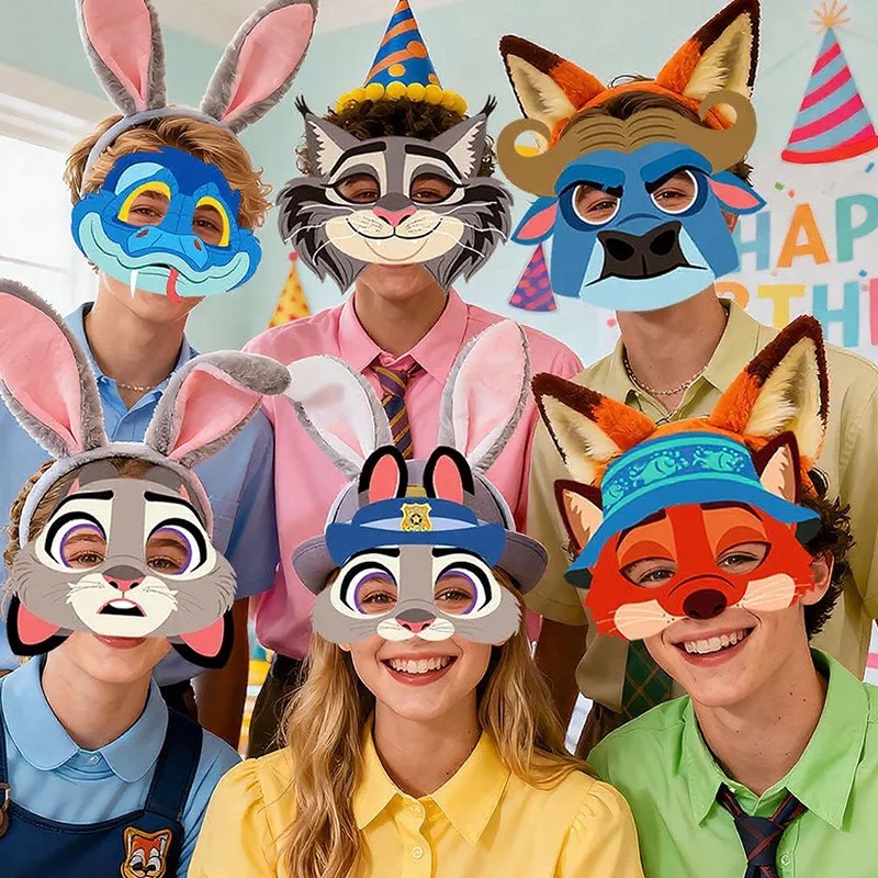 Conjunto de 12 Máscaras de Fan - Zootopia Party Games avaliação e preço
