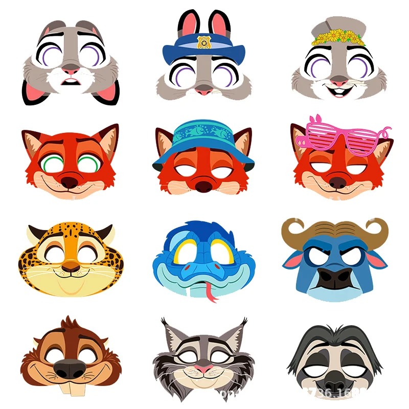 Conjunto de 12 Máscaras de Fan - Zootopia Party Games avaliação e preço