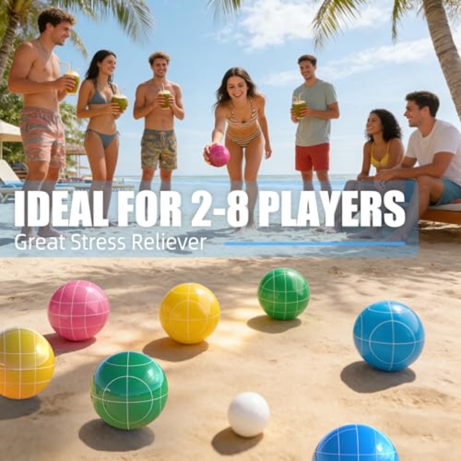 Conjunto de bolas de bocce par - Bocce Ball Lawn avaliação e preço