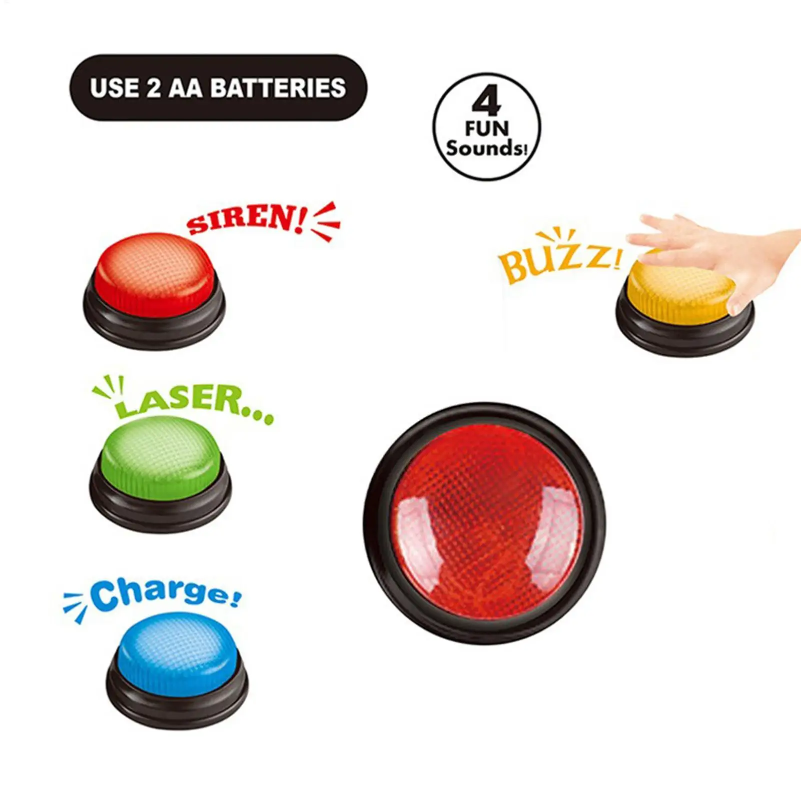 Botão de Resposta Rápida com L - Quick Games Party avaliação e preço