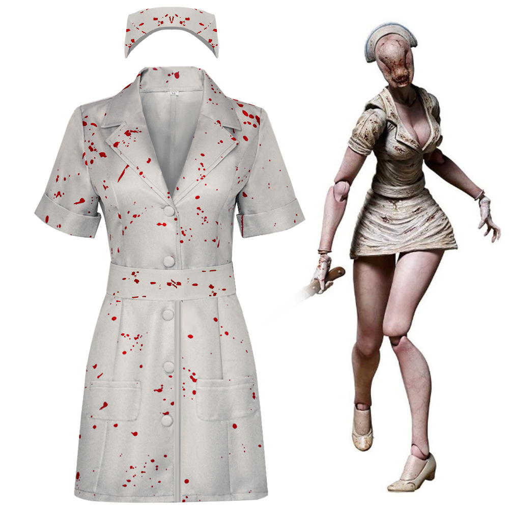 Fantasia de Enfermeira Silent  - Zombie Party Games For Adults avaliação e preço